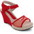 Hansx Girls Red Open Wedges GS-HNSX-I-2Red
