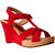Hansx Girls Red Open Wedges GS-HNSX-WGS-92Red