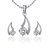VK Jewels Well Crafted Pendant With Earrings PS1045R (VKPS1045R)
