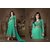 Amyra Creations Green Embroidered Pure Georgette Dress Material