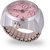 Fasherati Steel Silver Pink Quartz Elastic Watch Ring for Girls