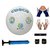 Cosco Hi-Power Volleyball with Black Headband, Air Pump, Free Pair of Wrist Band, Palm Support  Finger Support