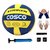 Cosco Striker Volleyball with Black Headband, Air Pump, Free Pair of Wrist Band, Palm Support  Finger Support