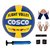 Cosco Flight Volleyball with Black Headband, Air Pump, Free Pair of Wrist Band, Palm Support  Finger Support