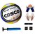 Cosco Star Volleyball with Black Headband, Air Pump, Free Pair of Wrist Band, Palm Support  Finger Support