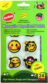 RunBugz Mosquito Repellents Patches smileys- 24 Patches