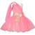 MID AGE Girl's Stole Attached Sequined Party Wear Dress