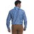 Validus Men's Striped formal cotton blend blue shirt.