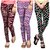 DeVry Designer Colorful Printed Multycolor Leggings Combo Set of 3(DRY235)