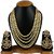 Aradhya Traditional Designer Kundan Necklace Set with Earrings for Women and Girls
