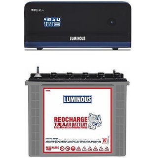 Luminous Zelio 1100 Sine Wave UPS + Luminous RC18000 Tall Tubular Battery