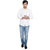 Knight Riders White Casual Shirt for Men