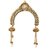 Biyu Bridal Collection Rhinestone Pearl Gold Plated Copper Bun Pin Juda Pin Hair Accessories