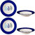 Soup Plate 9 Inch Ceramic/Stoneware in Blue Boota Handmade By Caffeine-Set of 4