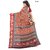 S V Inc Multicolor Crepe Printed Saree With Blouse