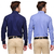 Koolpals Men's  Navy Blue and Blue Regular Fit Formal Shirt