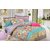 Valtellina India Multicolour Cotton Double Bedsheet with 2 Pillow CoverTT-004