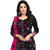 Drapes Womens Black Cotton Printed Dress material (unstitiched) DF1686 (Unstitched)
