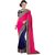 Saree Shop Pink Georgette Embroidered Saree With Blouse