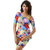 Tempting  Distinguishing Full Coverage Multi Color Soft Padded  Top With Boyleg Bottom One Piece Swimwear