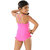 The Little Princess-Girls Pleasing Multi Pink Scoop Neck One Piece Swim suit