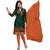 green color cotton Printed  Semi Stitched Salwar Suit