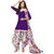 Drapes Womens purple Cotton Printed Dress material (Unstitiched) DF1740 (Unstitched)