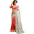 Saree Shop Red Georgette Embroidered Saree With Blouse