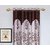 Polyester Brown Door Curtain   (210 cm in Height, Pack of 2)