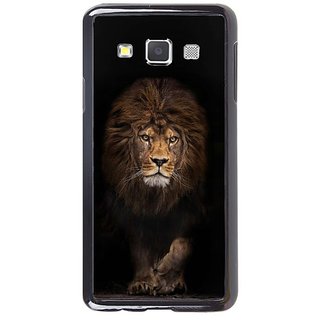 Fuson Designer Phone Back Case Cover Samsung Galaxy A7 ( Ready To Pound Lion )