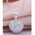 Angelfish Heart Crystal Shamballa Necklace Silver plated - AELKCP068