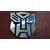 BLUE Transformers Autobots Logo 3D ALUMINIUM Chrome Badge Emblem Sticker for Car Bike Laptop Home Office