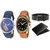 DCH WBIN-9.20 Pack Of 2 Designed Analogue Wrist Watch With Wallet And Belt For Boys And Men