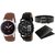 DCH WBIN-5.6 Pack Of 2 Designed Analogue Wrist Watch With Wallet And Belt For Boys And Men