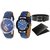 DCH WBIN-9.23 Pack Of 2 Designed Analogue Wrist Watch With Wallet And Belt For Boys And Men