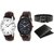 DCH WBIN-10.12 Pack Of 2 Designed Analogue Wrist Watch With Wallet And Belt For Boys And Men