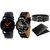 DCH WBIN-21.22 Pack Of 2 Designed Analogue Wrist Watch With Wallet And Belt For Boys And Men