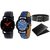 DCH WBIN-21.23 Pack Of 2 Designed Analogue Wrist Watch With Wallet And Belt For Boys And Men