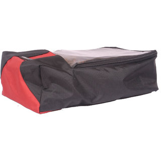 BagsRUs Black Water Resistant Polyester Travel Shoe Space Saver Bag with Zip Closure (SH102FBL)