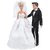 E-TING Wedding Pack, Beautiful Gown Bride Dress Clothes with Veil and Groom Formal Outfit Business Suit for Barbie Ken Dolls Gift