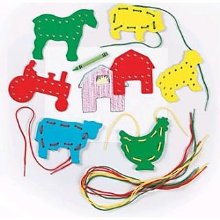 Laui® Lacing Shapes, 9 Shapes Pe Pack, Set Of 3 Packs  3 Packs 3 Pieces