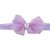 ANGEL GLITTER  Purple Polka Bow with Cultured Pearl Hair Band