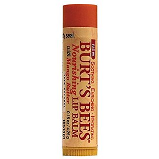 Burts Bees Nourishing Lip Balm, Mango Butter 0.15 oz (Pack of 6) Purifying 2 in 1 Charcoal Facial Mask - 0.35 oz. by DERMA-E (pack of 2)