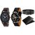 DCH WBIN-12.22 Pack Of 2 Designed Analogue Wrist Watch With Wallet And Belt For Boys And Men