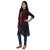 Women Stylish 3/4th Sleeves Full Length Georgette Party Wear Top