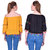Westrobe Pack of 2 Black & Yellow Plain Round Neck Basic Top for Women