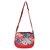 Crude Trendy Red Floral Design Sling Bag-rg1107 for Women's  Girl's