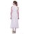 Westrobe White Plain A Line Dress For Women