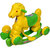 Ehomekart Green Murphy Horse 2-in-1 Rocker cum Ride-on for Kids