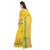 Meia Yellow Cotton Self Design Saree With Blouse
